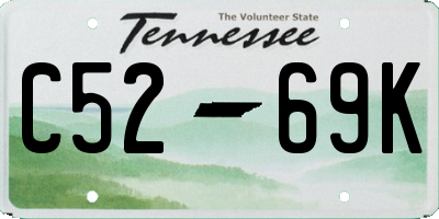TN license plate C5269K