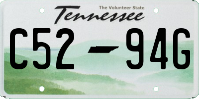TN license plate C5294G