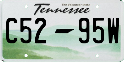TN license plate C5295W