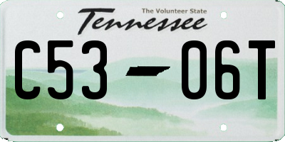 TN license plate C5306T
