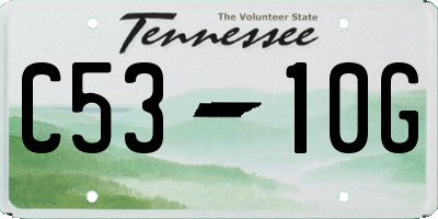 TN license plate C5310G