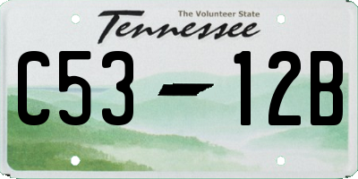 TN license plate C5312B