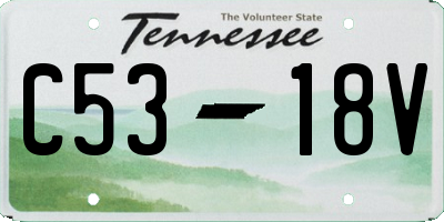 TN license plate C5318V