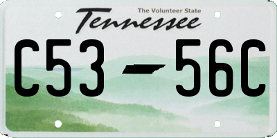 TN license plate C5356C