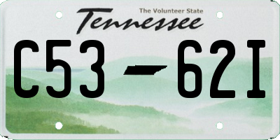 TN license plate C5362I