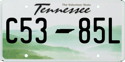 TN license plate C5385L
