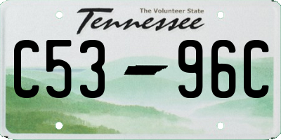TN license plate C5396C