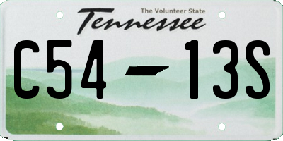 TN license plate C5413S
