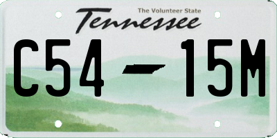 TN license plate C5415M