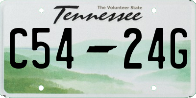 TN license plate C5424G