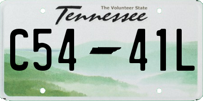 TN license plate C5441L