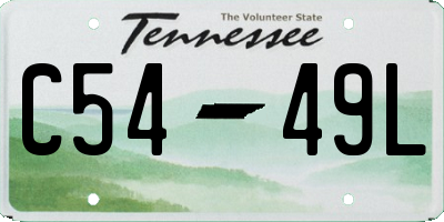 TN license plate C5449L