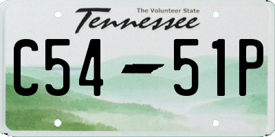 TN license plate C5451P