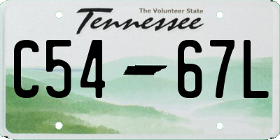 TN license plate C5467L