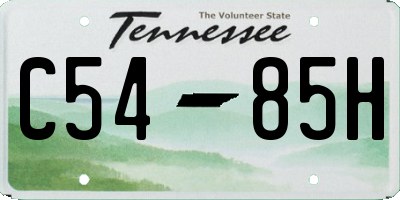 TN license plate C5485H
