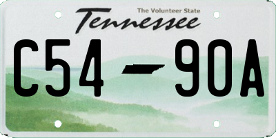 TN license plate C5490A
