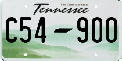 TN license plate C5490O
