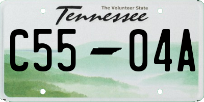 TN license plate C5504A
