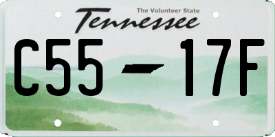 TN license plate C5517F