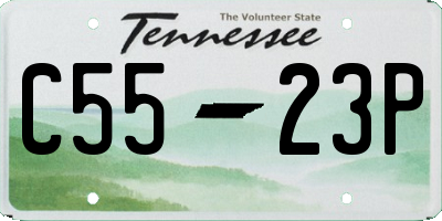 TN license plate C5523P