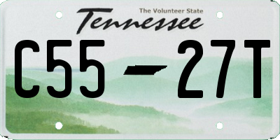 TN license plate C5527T