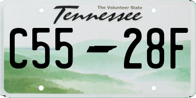 TN license plate C5528F