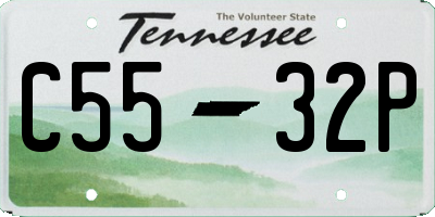 TN license plate C5532P
