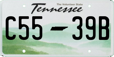 TN license plate C5539B