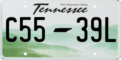 TN license plate C5539L