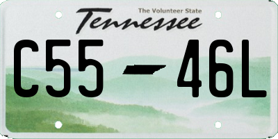 TN license plate C5546L