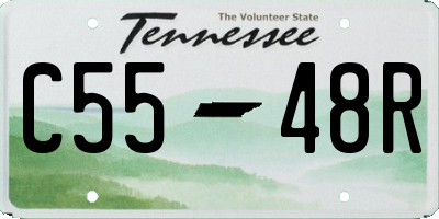 TN license plate C5548R