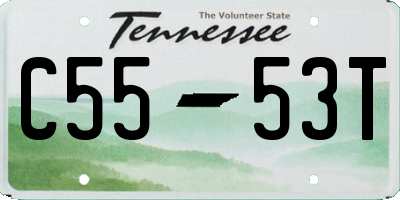 TN license plate C5553T