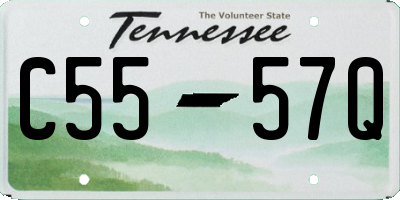 TN license plate C5557Q