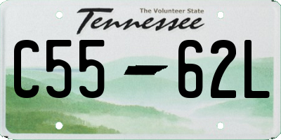 TN license plate C5562L