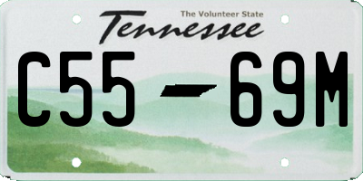 TN license plate C5569M