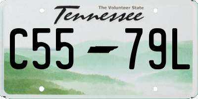TN license plate C5579L