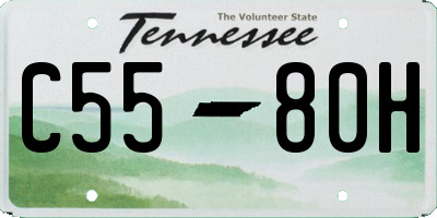 TN license plate C5580H