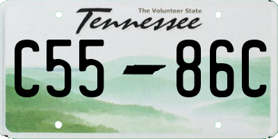 TN license plate C5586C