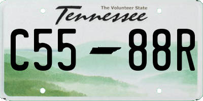 TN license plate C5588R