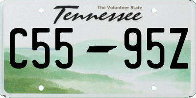TN license plate C5595Z