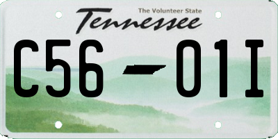 TN license plate C5601I