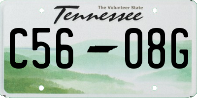 TN license plate C5608G