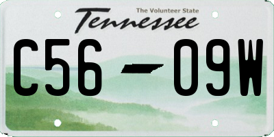 TN license plate C5609W