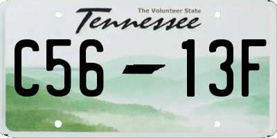 TN license plate C5613F