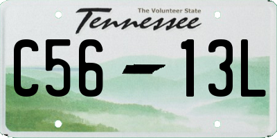 TN license plate C5613L