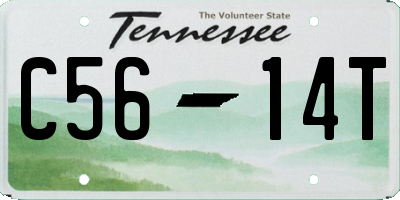 TN license plate C5614T