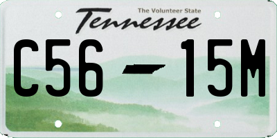 TN license plate C5615M