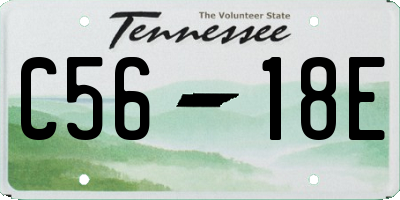 TN license plate C5618E