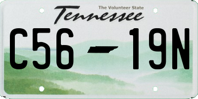 TN license plate C5619N