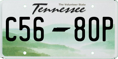 TN license plate C5680P